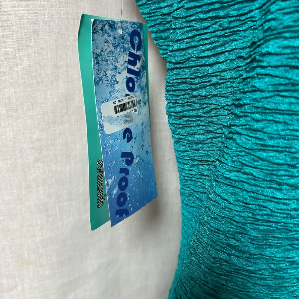 Jade green one piece swimsuit size 24W ocean cruise quality pool party lake - Picture 5 of 13